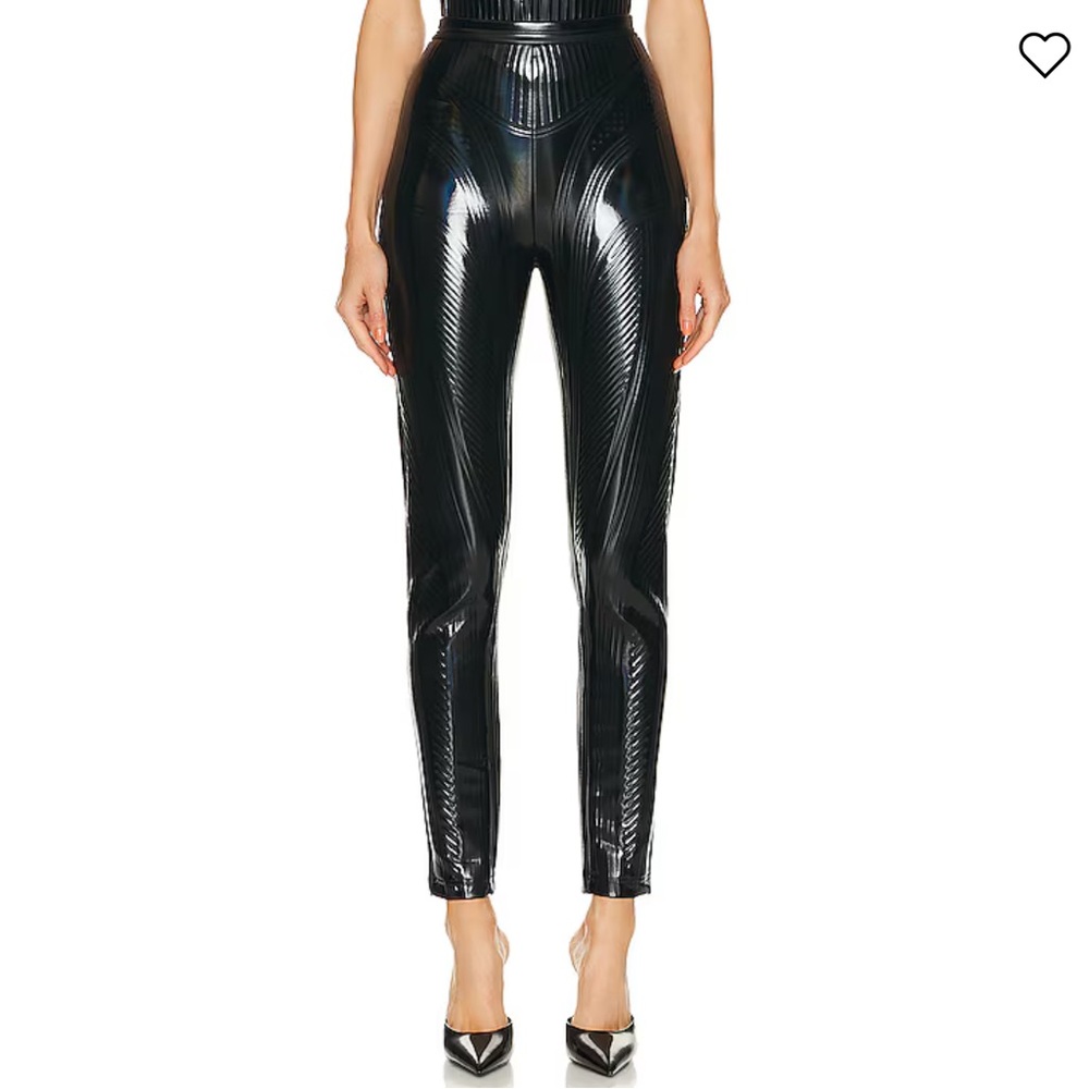 Mugler leather pant set